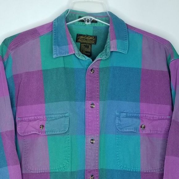 Eddie Bauer Outboud Twill Shirt VTG Mens Size XL - Picture 2 of 6